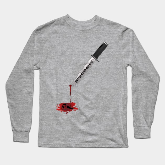 Bloody Ghostface Long Sleeve T-Shirt by BackAlly Horror